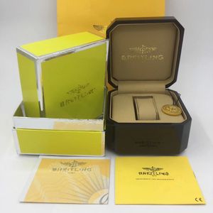 Designer Watch Boxes Najwyższej jakości czarne pudełka z drewna pudełka upominkowe Karty do zegarek zawiera torbę certyfikatów