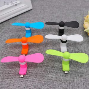 Electric Fans Portable OTG Micro USB Fan Dropshipping Ultra Silent Super Strong Wind Mini for Phone Desktop Laptop 6 Colors Optional 5V CE 240316