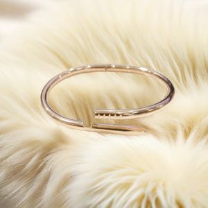 Prego pulseira designer pulseira jóias de luxo mulheres moda pulseira 18k banhado a ouro liga de aço banhado a ouro artesanato nunca desaparece sem alergia atacado