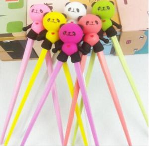 200 Paar niedliche Panda-Essstäbchen aus Silikon, chinesische Essstäbchen, Kinder-Trainingsstäbchen, Länge 18 cm