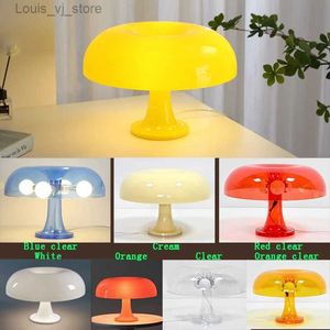 Table Lamps Simple Style Mushroom Table Lamp Ornament Light with 5PCS of E14 LED Tricolored Bulb USB AU EU UK US Plug for Livingroom Bedside YQ240316