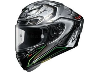 Casco integrale shoei X14 X-Fourteen X-Spirit III AERODYNE grigio Casco moto visiera antiappannamento Uomo Equitazione Casco moto da corsa motocross