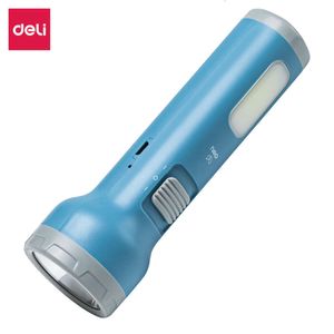 Deli 3662A Blue LED Cycling ładowanie mocne światło mini przenośne podwójne oświetlenie 562323