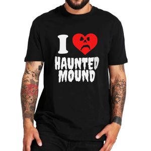 Herren Freizeithemden Sematary I Love Haunted Mound T-Shirt Beliebte Trendform Unisex Baumwolle Kurzärmeliges T-Shirt C24315