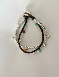 Braccialetti con ciondoli YS 2024 UNOde50 Spagna Vendita creativa di alta qualità Corda in pelle Moda Gemma Bracciale da donna Gioielli romantici Borsa regalo