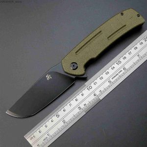 Tactical Knives Sitivien ST133 Pocket Folding Knife D2 Steel Blade Micarta Handle EDC Knifes for Working Outdoor Camping Hiking FishingL2403