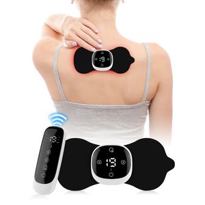 Inteligente ems pulso pescoço ombro massageador elétrico adesivo mini remendo controle remoto inteligente alívio cervical cuidados de saúde 240314