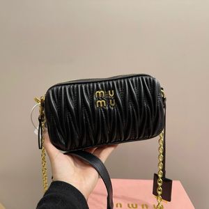 10a 2024 Wysokiej jakości Wander Projektantka Torba Pochette Shouder Wander Matelasse Arcadie plisted sac lukse crossbody torb