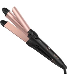 Gustala EPS868 Professionelles Schnellheiz 2in1 Haarglätter Curler Work Dating Salon Styling Tool1815789