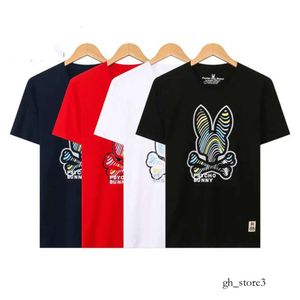 T-shirt da uomo con coniglietto psicologico Hemd Chemise Homme psychoes camicia Camisa Masculina Uomo Designer Skull Rabbit Crazy Psychological Rabbit Psycho Rabbit 854