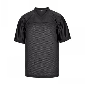 Camisa de futebol masculina listrada manga curta camisas de rua preto branco azul camisa esportiva UBX24031602
