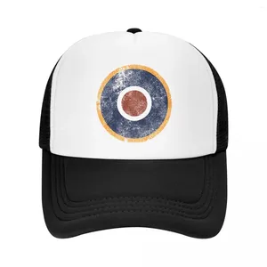 Bola Caps RAF Tipo C1 Roundel Trucker Chapéus Malha Net Boné de Beisebol para Masculino Feminino Hip Hop Snapback Streetwear