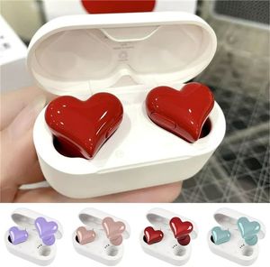 Heart Shaped Wireless Headphones Cute Wireless Earbuds Wireless Bluetooth Headphones with Charging Case for Womens/Mens Workouts Sport Outdoor Travel