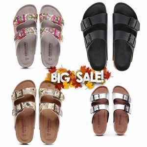 أعلى جودة Gai Mens Women Slips Slides Sandals Soft Sofe Suede Leather White Outdoor Platforms Slippers Eur 36-46