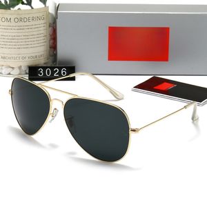 Classic RaB aviator sunglasses 3026 men and women fashion 3548 high quality metal frame UV400 sunglasses