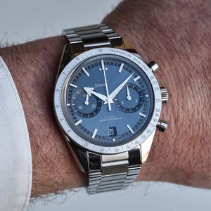 Venda quente Relojes Montre Luxe Original Omegs Mens Luxury Watch Speedmasters 57 Chronograph Movement Relógios de alta qualidade Designer Men Watch Dhgate Novo