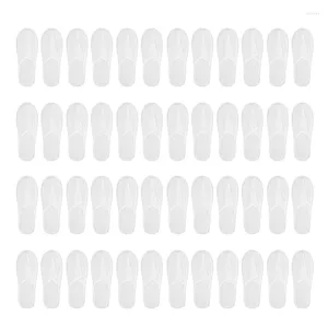 Slippers DOME Disposable 24 Pairs Closed Toe Fit Size For Men And Women El Spa Guest Used (White)