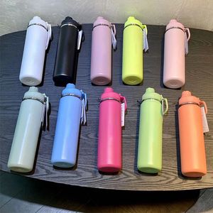 Lulu Water Bottle Cups Back to Life Sports Cust Cup Cup Steel Feethos Thermos Outdible Coffe Coffee زجاجات 240311