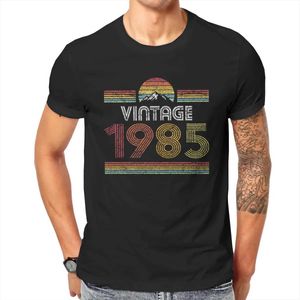 Mäns avslappnade skjortor 1985 Vintage Born 1985 Retro födelsedagspresenter för män kvinnor t shirt män t shirt sommar bomull t-shirt streetwearc24315