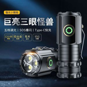 Tiktok New Strong Light LongRange Function Cap Lamp Super Bright Mini Portable Small Flashlight Outdoor More 258568