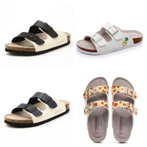 2024 Top Slippers wearing oversize sandals one line double button beach shoes GAI size 35-46