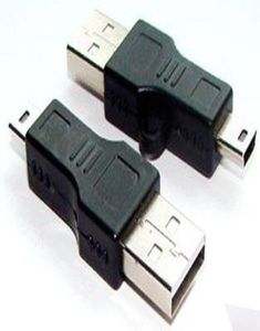 Whole USB A auf Mini B Adapter Konverter 5Pin Datenkabel MaleM MP3 PDA DC Schwarz 50pcs4146123