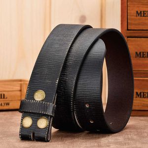 Leather belt body four in one buckle connection buckle men's belt headless 240315