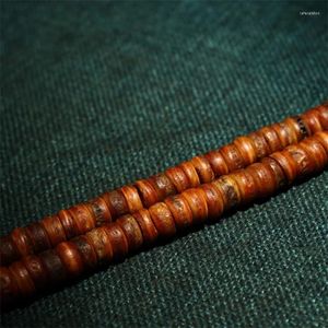 Strand Authentic Ox Bone Old Spirit Tibet Tibetan Gabala Bar Bodhi Seed 108 Buddha Pärlor