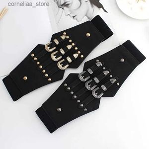 Belts Western Corset Belt för kvinnor Elastiska midjebälten för klänningar Kostym Cinch Beltsy240316