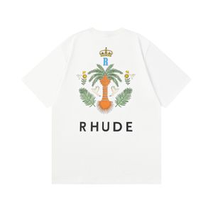2024 new rhude luxury brand rhude shirt summer collection rhude t shirt oversize heavy fabric dress top quality t shirtSO5L