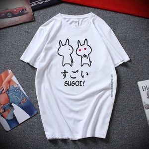 Erkekler Sıradan Gömlek Sugoi T-Shirt Japonya'nın Sevimli Anime Tasarım Komik Grafik T Shirts Üst Moda Harajuku Tarzı Pamuk Tişört Gömlek Erkekler Hommec24315