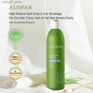 Shampoo Balsamo Alobab Aloe Shampoo Nutriente e Riparatore 460ml Aloe Biologica Shampoo Idratante e Cura dei Capelli Cura del cuoio capelluto Anti caduta dei capelli Q240316