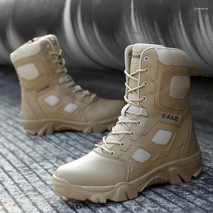 Fitness Schuhe Marke Mode High-top Military Mann Taktische Stiefel Große Größe 46 47 Plattform Outdoor Männer Nicht-slip Trekking Sneaker