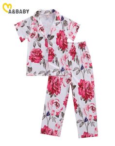 15 år Flower Toddler Baby Kid Girls Pyjama Set Floral Tops Pants Outfits Soft Clothes 2105154944526