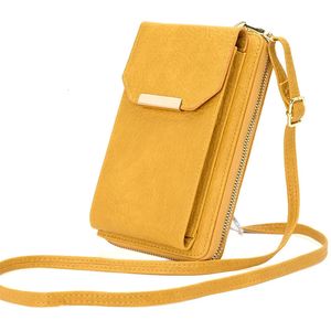 Kvinnors messengerväska liten handväska grossist crossbody axel plånbok för telefon pu läder mynt handväska damkorthållare 240307