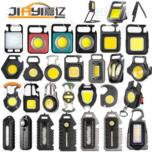 Mini-Schlüsselanhänger, tragbar, stark, kleine Taschenlampe, multifunktionale LED-Arbeits-COB-Taschenlampe 380945