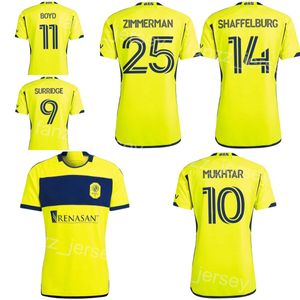 2024 2025 Nashville SC 11 BOYD maglie da calcio 12 BUNBURY 18 MOORE 5 MAHER 3 MacNAUGHTON 10 MUKHTAR 2 LOVITZ 14 SHAFFELBURG 19 MUYL 25 ZIMMERMAN maglia da calcio kit