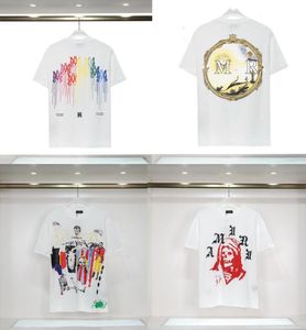 Camisetas de grife masculinas e femininas impressas camisetas masculinas da moda de algodão de alta qualidade camisetas casuais de manga curta camisetas de rua de hip-hop de luxo