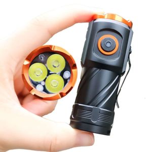 D01 Mini Strong Three Eyes Outdoor Conveniente Super Bright Steel Cannon Small Cap Clip Light Torcia elettrica 640428