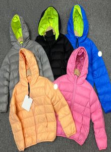 Designer Maya crianças jaquetas roupas de bebê meninos meninas marca francesa crianças casaco com capuz parka bordado crachá jaquetas de inverno k6862157
