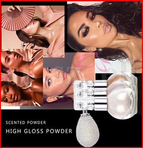 Teayason Diamond Glitter Powder Spray with airbag Beauty Highlighter Shimmer Face Body Powder Eyeshadow 4 Colors 3g2109741