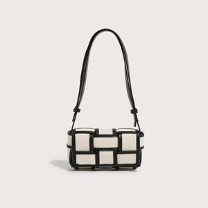 Wysokiej jakości luksusowe torba na ramię designerskie torebki czarno -białe mini torby z pudełkiem z pudełkiem
