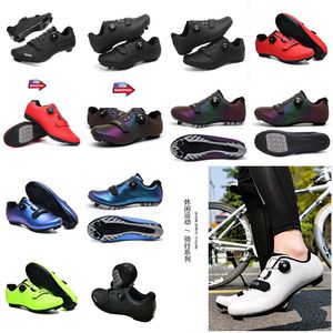 Road MTBQ Sports Cyqcling Men Dirt Bikeフラットスピードサイクリングスニーカーフラットマウンテン自転車Footwcear SPD Cleats Shoe 75 s