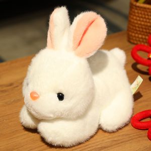 New Simulation Rabbit Plush Doll Cute Little White Rabbit Toy Children's Doll Gift Wholesale Rabbit Year mascot