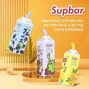 Toptan Tek Kullanımlık E Sigara 10k Puff Vape Kutusu 20ml% 5/2% 3% 0% OEM Vapes Fabrika SupBar Süt 10000 Puflar Wape Kutu Pod Kiti