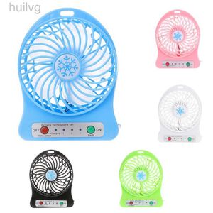 Electric Fans Portable LED Light Fan Air Cooler Mini Desk USB Third Wind 240316