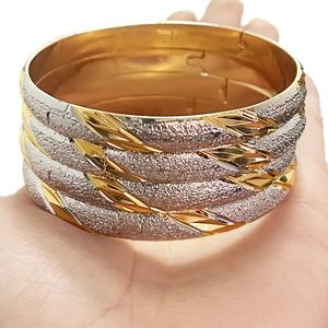 4PCLlot Gold Silver Color Banles Twitones Dubai Bransoletka dla kobiet Etiopskie Bracelets Wedding Bracelets Classic African Gift 240307