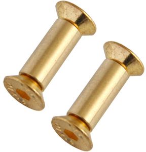 2pcs pirinç vidalı perçin bıçak sapı kilit diy bıçağı malzeme plakası sabitleme düz hex baş vidaları 9208772