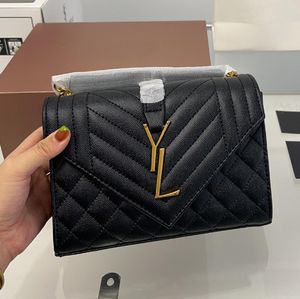 Famoso luxo yslbags cadeia designer sacos de ombro woc vintage envelope bolsa para mulheres de alta qualidade couro genuíno câmera saco crossbody carteira bolsa o6921g