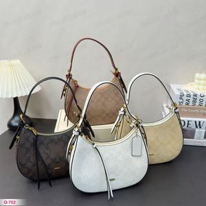 Y2K Bailey Half Moon Girls Underarm Top Handle Bags Small Luxury Shoulder Bag Trend Classic Pattern Woman Handbag